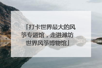 打卡世界最大的风筝专题馆，走进潍坊世界风筝博物馆