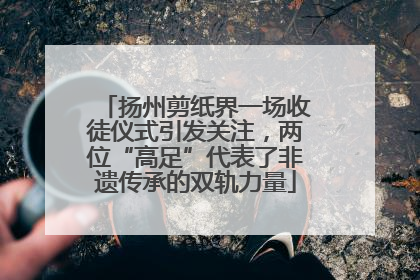 扬州剪纸界一场收徒仪式引发关注，两位“高足”代表了非遗传承的双轨力量