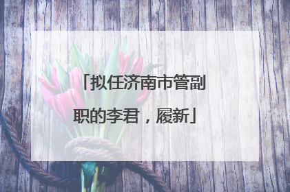 拟任济南市管副职的李君，履新