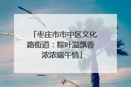 枣庄市市中区文化路街道：粽叶溢飘香 浓浓端午情