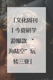 文化周刊丨今夏研学游爆款 “海陆空”玩转三亚