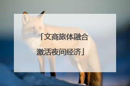 文商旅体融合激活夜间经济
