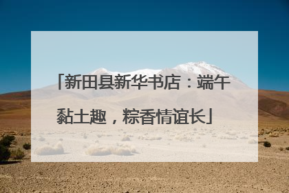 新田县新华书店：端午黏土趣，粽香情谊长