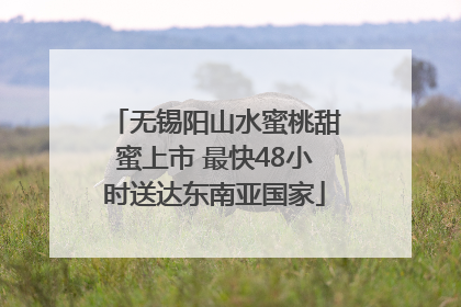 无锡阳山水蜜桃甜蜜上市 最快48小时送达东南亚国家