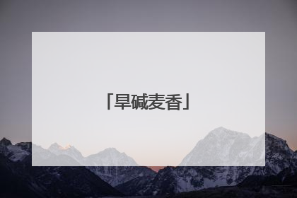 旱碱麦香