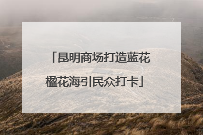 昆明商场打造蓝花楹花海引民众打卡