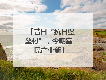 昔日“抗日堡垒村”，今朝富民产业新