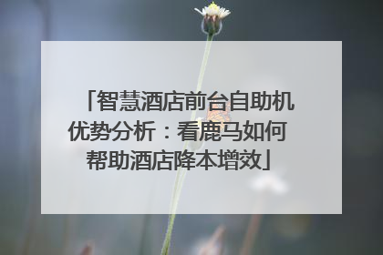智慧酒店前台自助机优势分析：看鹿马如何帮助酒店降本增效