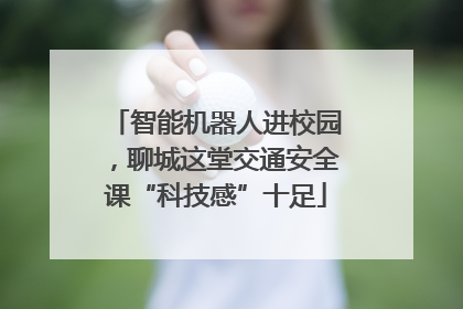 智能机器人进校园，聊城这堂交通安全课“科技感”十足