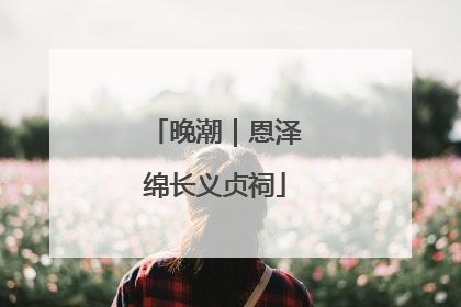 晚潮｜恩泽绵长义贞祠