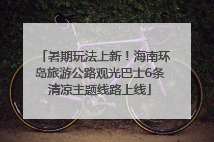 暑期玩法上新！海南环岛旅游公路观光巴士6条清凉主题线路上线