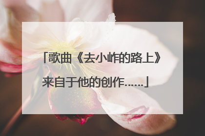 歌曲《去小岞的路上》来自于他的创作……
