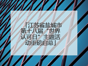 江苏省盐城市第十八届“世界认可日”主题活动重磅启幕