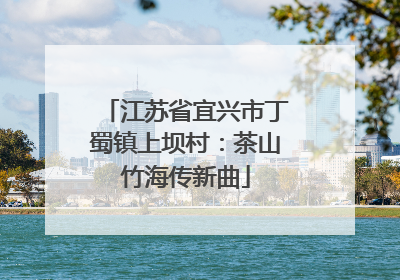 江苏省宜兴市丁蜀镇上坝村：茶山竹海传新曲