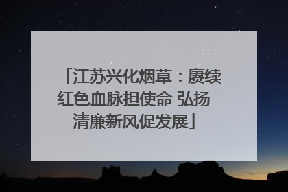 江苏兴化烟草：赓续红色血脉担使命 弘扬清廉新风促发展