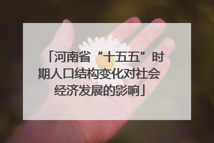 河南省“十五五”时期人口结构变化对社会经济发展的影响