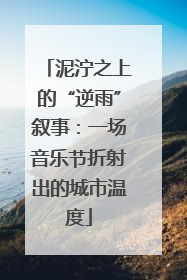 泥泞之上的“逆雨”叙事：一场音乐节折射出的城市温度