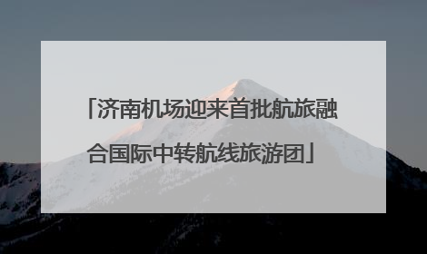 济南机场迎来首批航旅融合国际中转航线旅游团