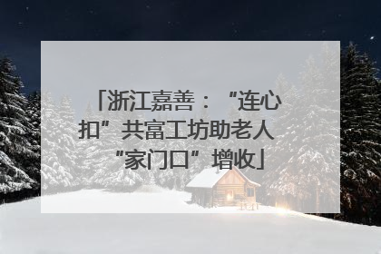浙江嘉善：“连心扣”共富工坊助老人“家门口”增收