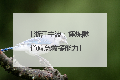 浙江宁波：锤炼隧道应急救援能力