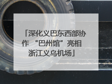 深化义巴东西部协作 “巴州馆”亮相浙江义乌机场
