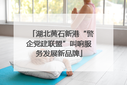 湖北黄石新港“警企党建联盟”叫响服务发展新品牌