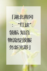 湖北黄冈：“红途”领航 知音物流绽放服务新光彩