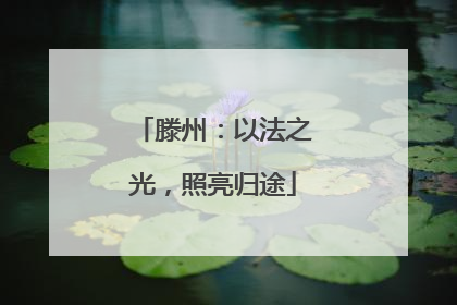 滕州：以法之光，照亮归途