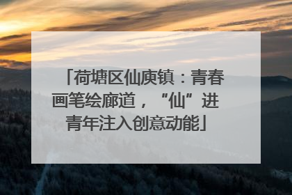 荷塘区仙庾镇：青春画笔绘廊道，“仙”进青年注入创意动能