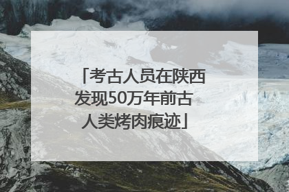 考古人员在陕西发现50万年前古人类烤肉痕迹