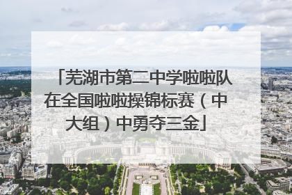 芜湖市第二中学啦啦队在全国啦啦操锦标赛（中大组）中勇夺三金