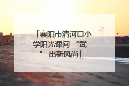 襄阳市清河口小学阳光课间 “武” 出新风尚