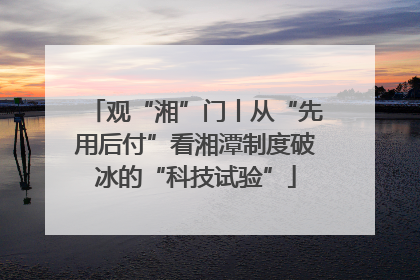 观“湘”门丨从“先用后付”看湘潭制度破冰的“科技试验”