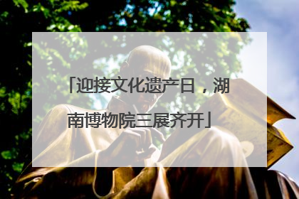 迎接文化遗产日，湖南博物院三展齐开