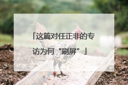 这篇对任正非的专访为何“刷屏”