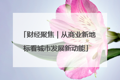财经聚焦｜从商业新地标看城市发展新动能