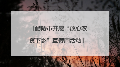 醴陵市开展“放心农资下乡”宣传周活动