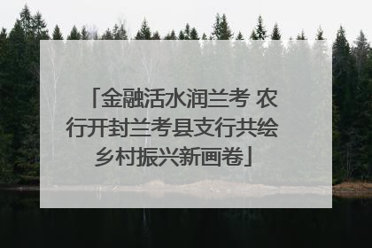 金融活水润兰考 农行开封兰考县支行共绘乡村振兴新画卷