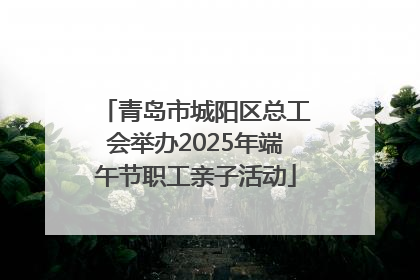 青岛市城阳区总工会举办2025年端午节职工亲子活动