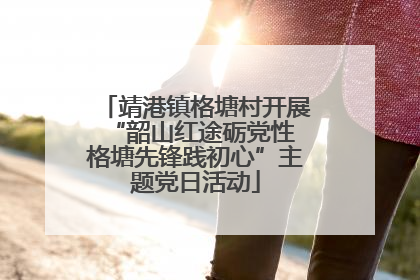 靖港镇格塘村开展“韶山红途砺党性 格塘先锋践初心”主题党日活动