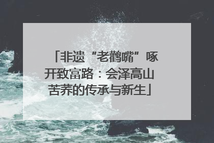非遗“老鹳嘴”啄开致富路：会泽高山苦荞的传承与新生
