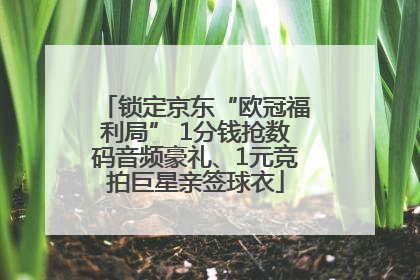 锁定京东“欧冠福利局” 1分钱抢数码音频豪礼、1元竞拍巨星亲签球衣