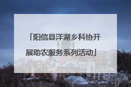 阳信县洋湖乡科协开展助农服务系列活动