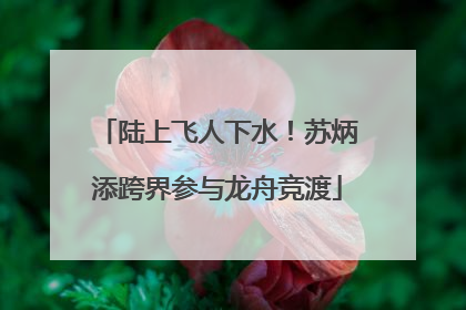陆上飞人下水！苏炳添跨界参与龙舟竞渡