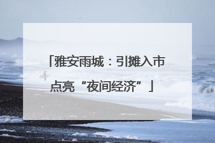 雅安雨城：引摊入市 点亮“夜间经济”