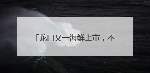 龙口又一海鲜上市，不少人夏天就好这一口！