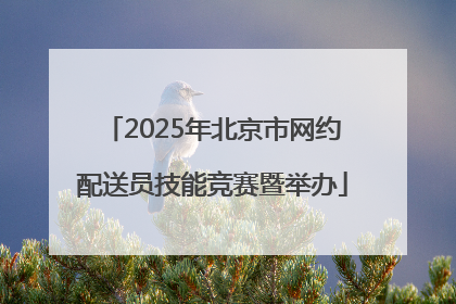 2025年北京市网约配送员技能竞赛暨举办