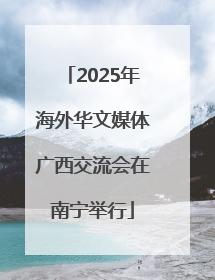 2025年海外华文媒体广西交流会在南宁举行