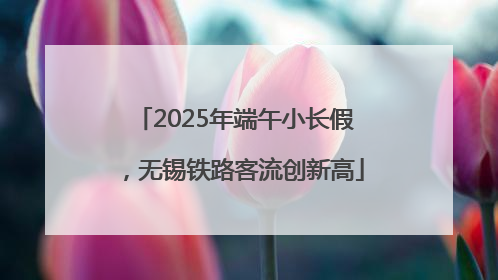 2025年端午小长假，无锡铁路客流创新高