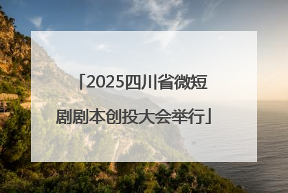 2025四川省微短剧剧本创投大会举行